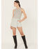 Image #1 - Free People Women's Wynne Railroad Mini Skirt, Light Wash, hi-res