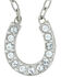 Montana Silversmiths Women's Lucky Horseshoe Necklace, Silver, hi-res