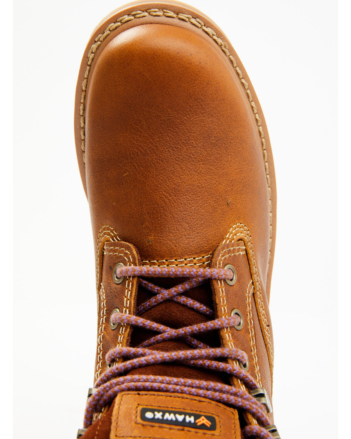 Image #6 - Hawx Women's Trooper Work Boots - Soft Toe, Brown, hi-res