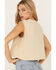 Image #4 - B Blue B Women's Cropped Rhinestone Tank Top, Tan, hi-res