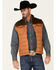 Image #1 - HOOey Men's Tan & Brown Packable Color-Block Zip-Front Puff Vest, , hi-res