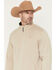 Image #2 - George Strait by Wrangler Men's Solid 1/4 Zip Pullover, Tan, hi-res