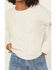 Image #3 - Blue B Women's Boot Stitch Sweater, Cream, hi-res