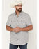 Image #1 - Moonshine Spirit Men's Runaway Floral Print Short Sleeve Snap Western Shirt, White, hi-res