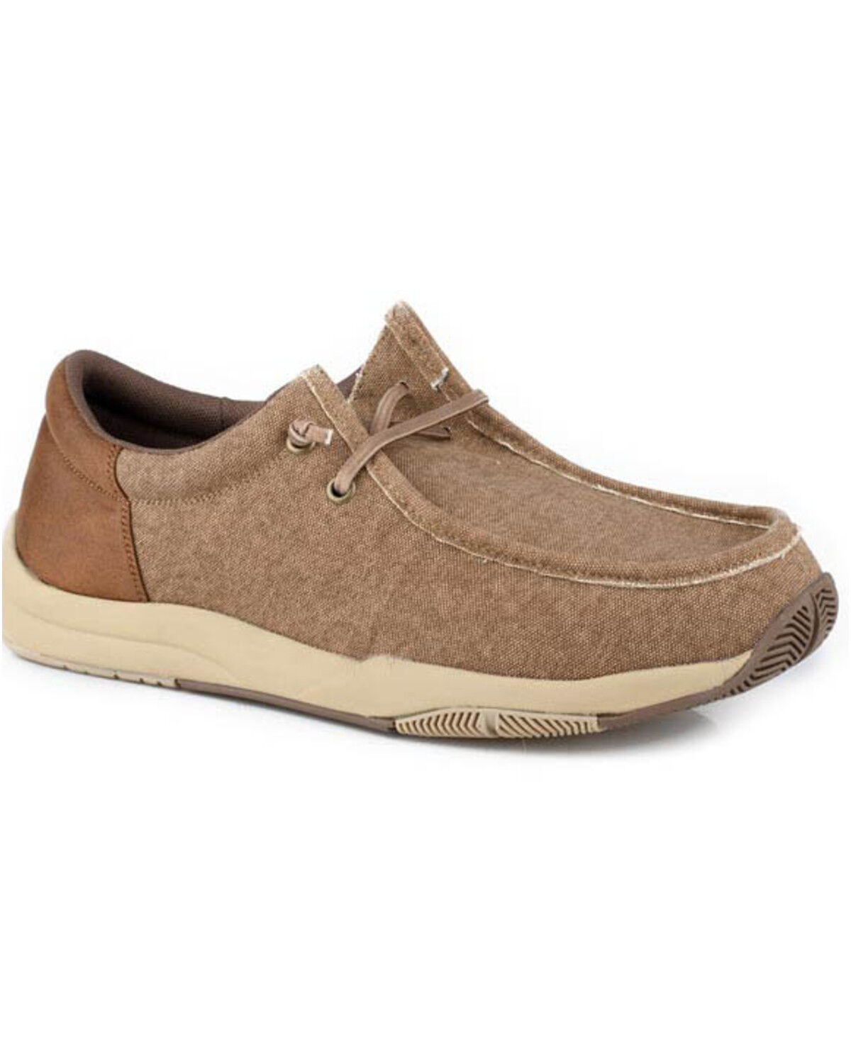 Image #1 - Roper Men's Clearcut Low Casual Shoes - Moc Toe, Brown, hi-res