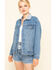 Image #1 - Rolla's Women's Medium Contrast Back Yoke Denim Jacket, Blue, hi-res