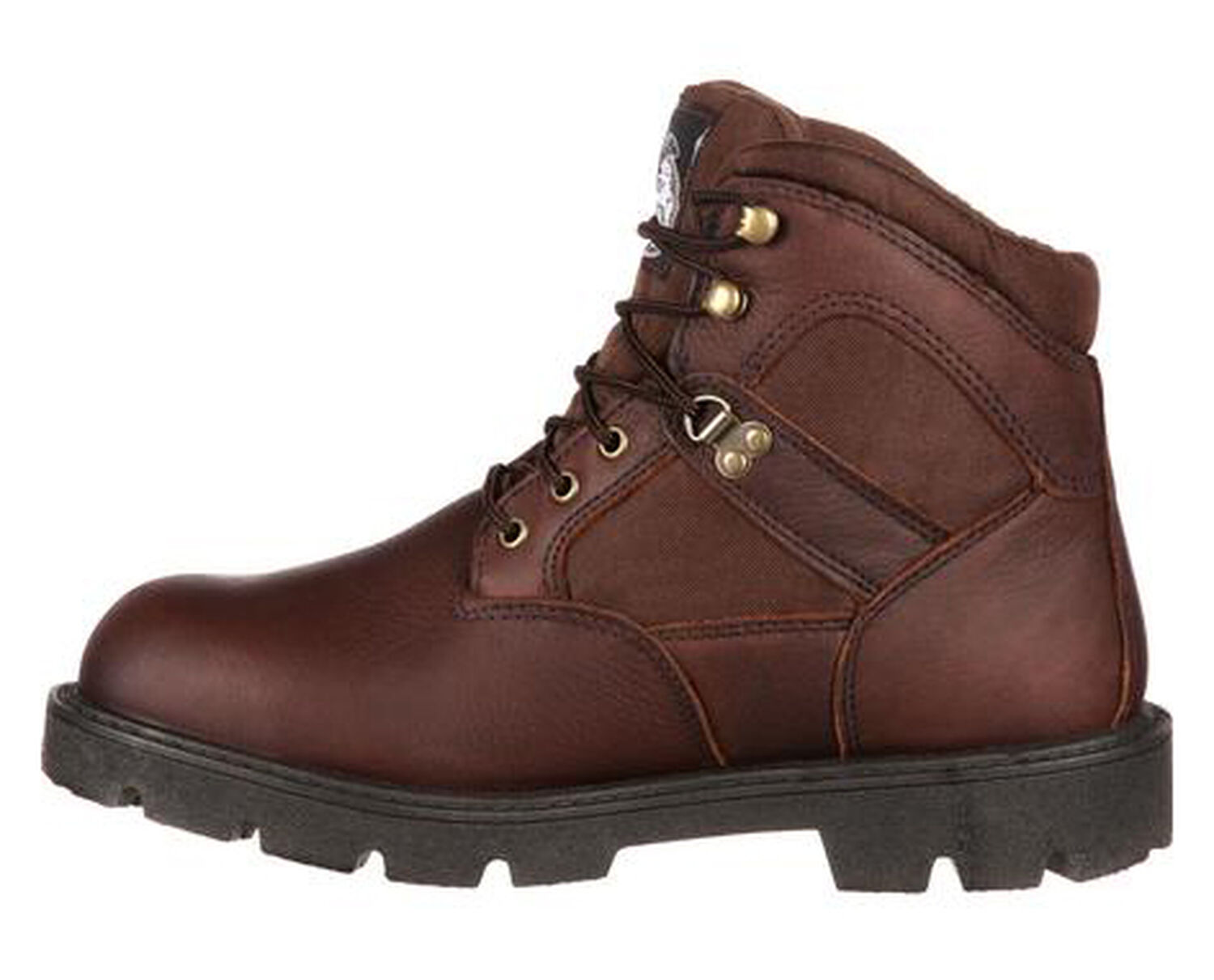 Image #3 - Georgia Boot Men's Homeland Waterproof Work Boots - Steel Toe, Brown, hi-res