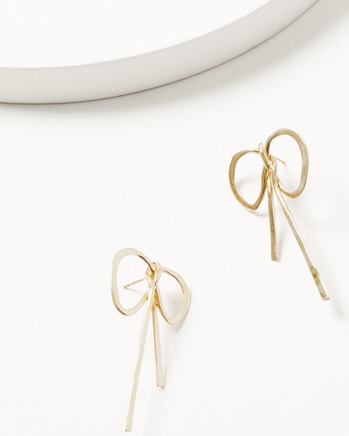 Image #1 - Ink + Alloy Women's Katie Large Ribbon Bow Earrings, Multi, hi-res