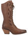 Dingo Women's San Miguel Lace-Up Western Boot - Snip Toe, Tan, hi-res