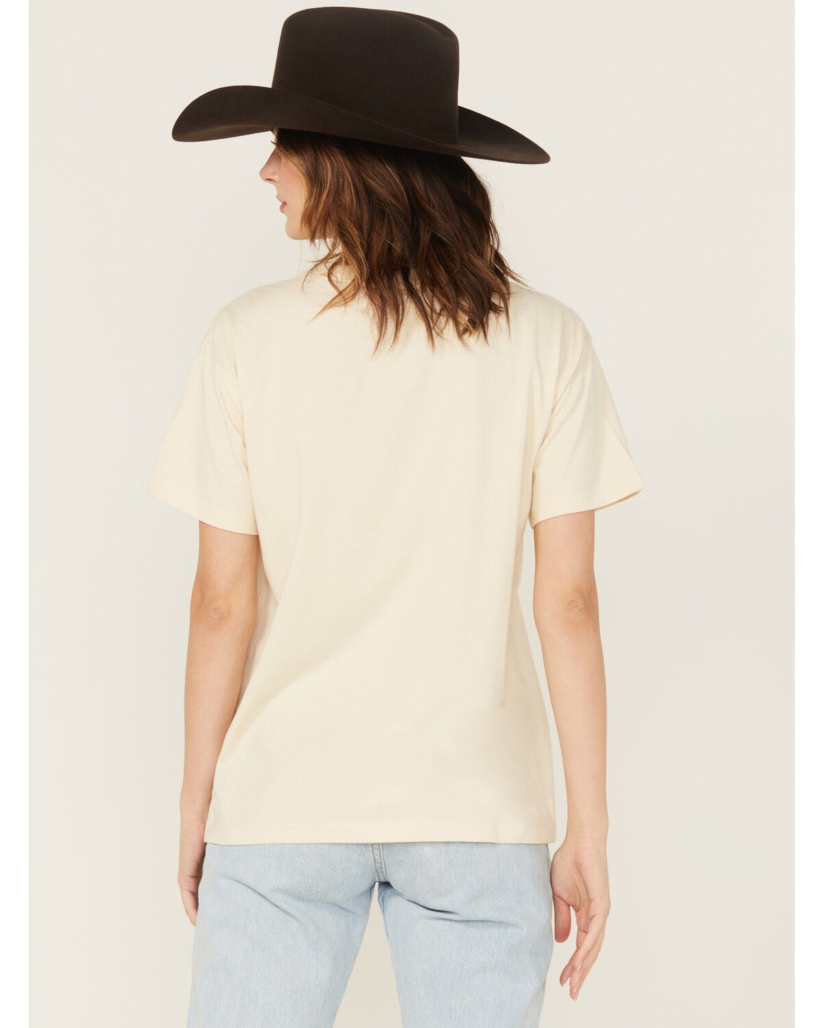 Image #4 - Shyanne Women's Give 'Em Hell Short Sleeve Boyfriend Graphic Tee, Natural, hi-res