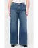 Image #1 - Warp + Weft Women's NCE Dark Wash High Rise Wide Leg Stretch Denim Jeans - Plus, Dark Wash, hi-res