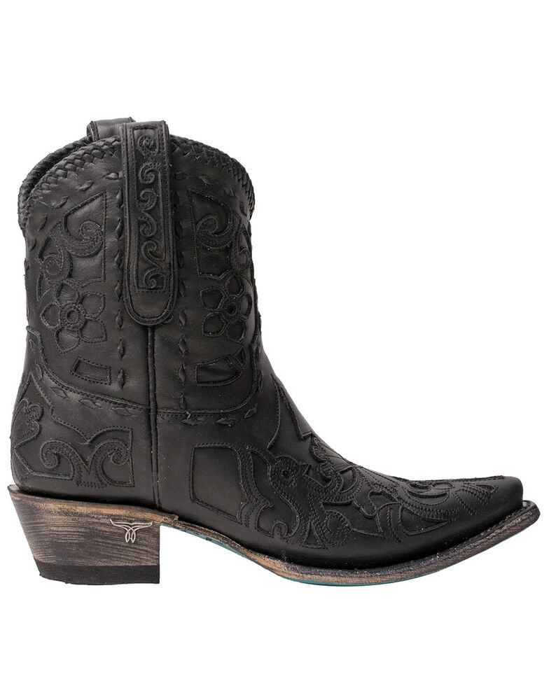Lane Women's Robin Western Booties - Snip Toe, Black, hi-res