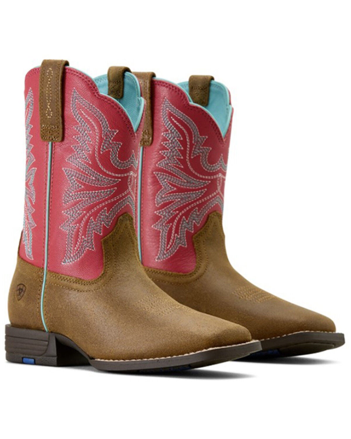 Image #4 - Ariat Girls' Westwood Western Boots - Broad Square Toe, Hot Pink, hi-res