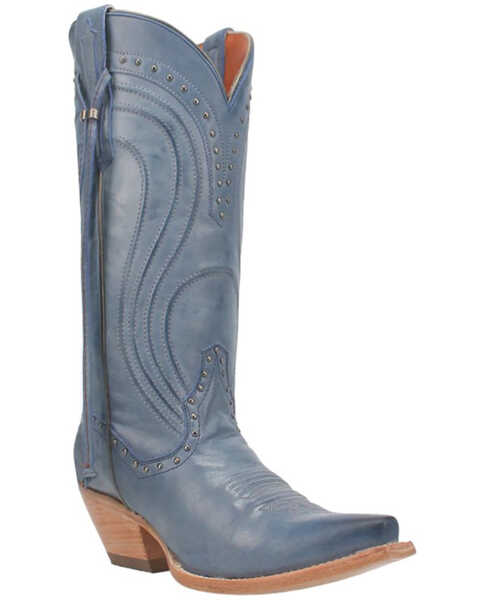 Dan Post Women's Donnah Western Boots - Snip Toe , Blue, hi-res