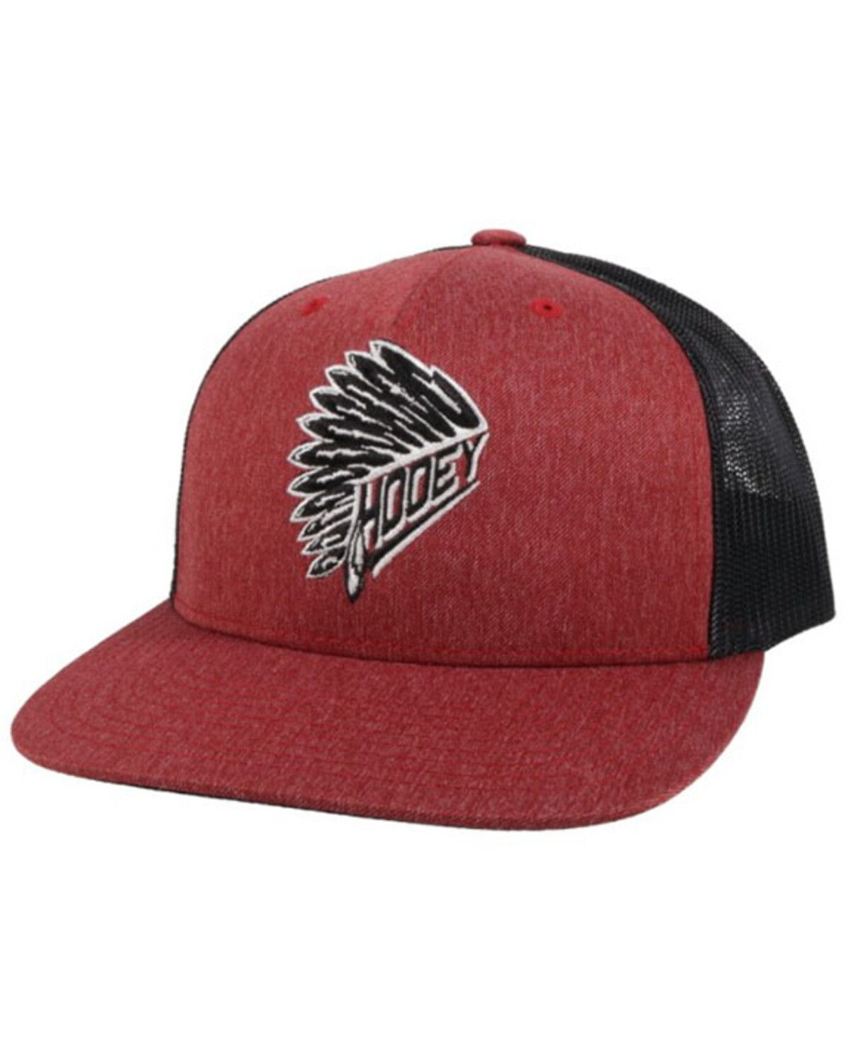Image #1 - Hooey Men's Quanah Soft Trucker Cap, Maroon, hi-res