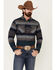 Image #2 - United By Blue Men's Brownstone Responsible Striped Long Sleeve Western Flannel Shirt, Navy, hi-res