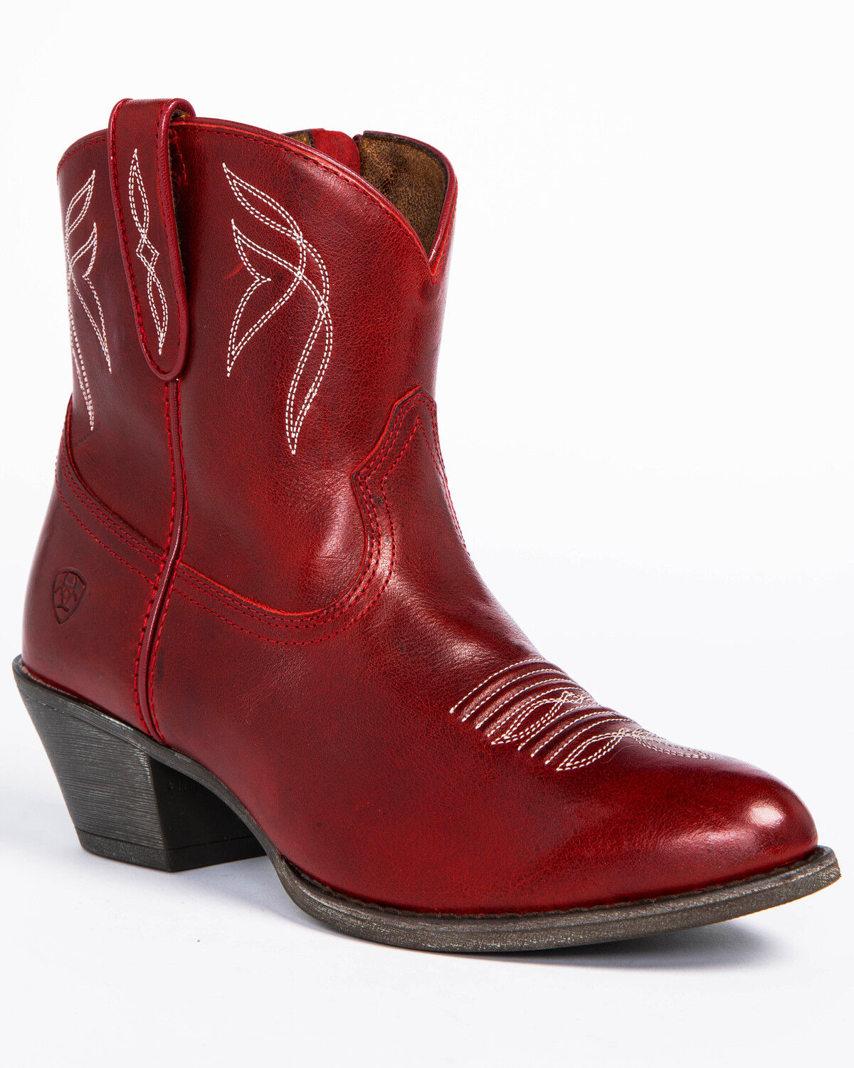 Image #1 - Ariat Women's Darlin Booties - Medium Toe, Red, hi-res