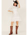 Maia Bergman Women's Vera Eyelet Lace Long Sleeve Dress, White, hi-res