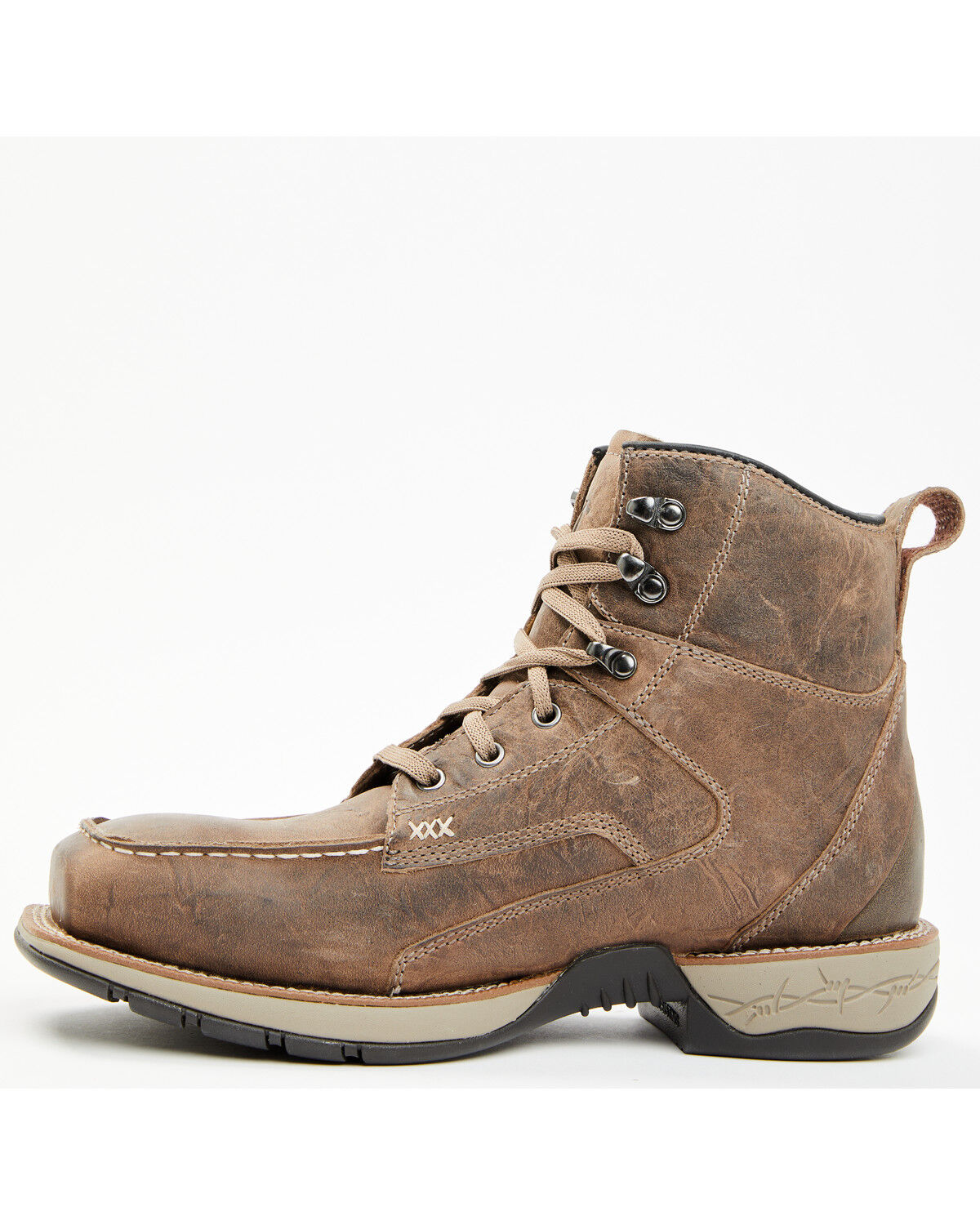 Image #3 - Cody James Men's Xero Lite Lace-Up Moc Work Boots - Composite Toe, Bark, hi-res