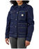 Image #1 - Carhartt Women's Rugged Flex&reg; Relaxed Fit Denim Jacket, Blue, hi-res