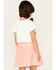 Image #4 - Shyanne Girls' Scrunchie & Eyelet Top & Gingham Print Skirt Set - 4-Piece, , hi-res