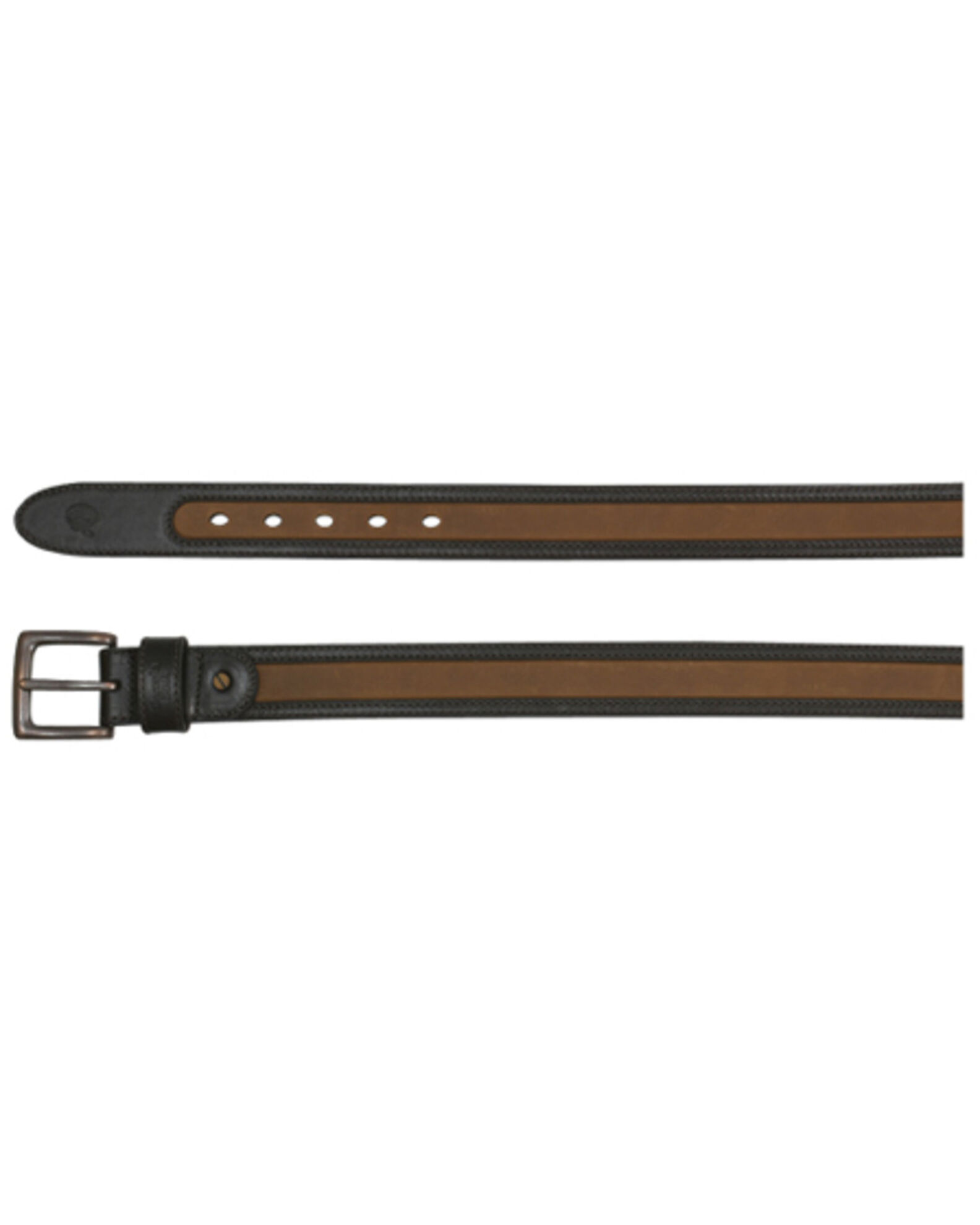 Image #1 - Georgia Boot Men's Two Tone Work Belt, Brown, hi-res