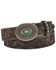 Image #1 - Shyanne Women's Tan Floral Print Leather Belt , , hi-res
