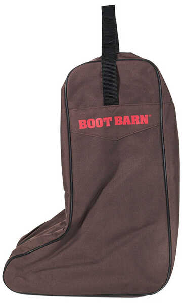 Image #2 - Boot Barn® Nylon Logo Boot Bag, Brown, hi-res