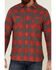 Flag & Anthem Men's Red Harrells Plaid Long Sleeve Western Flannel Shirt , Red, hi-res