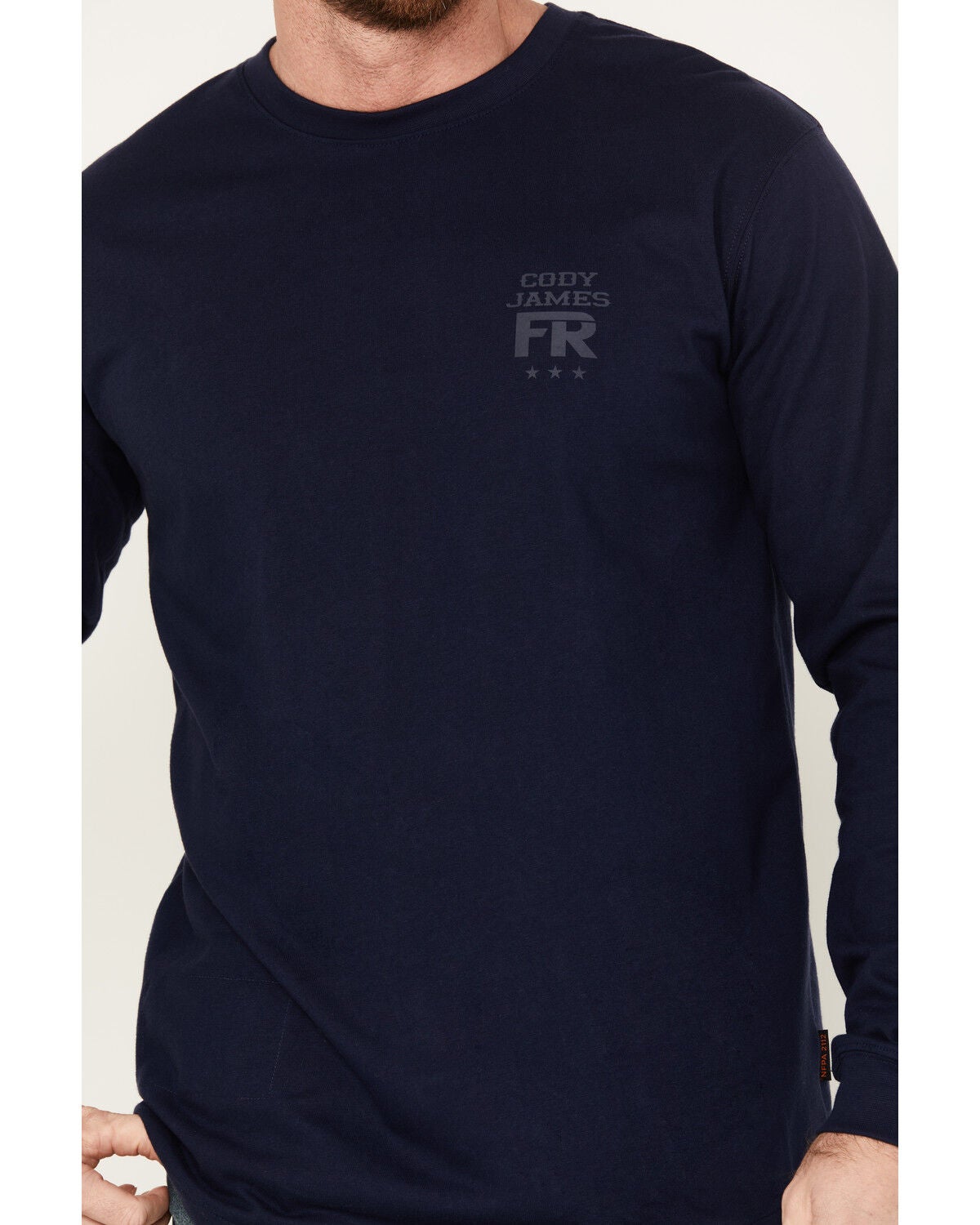 Image #2 - Cody James Men's FR Vintage Graphic Long Sleeve Work Shirt, Chilli, hi-res