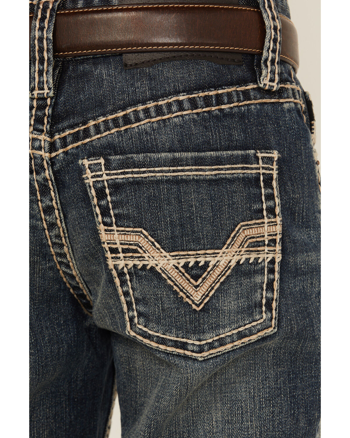 Image #4 - Panhandle Boys' Dark Wash Vintage Revolver Denim Jeans, Dark Wash, hi-res