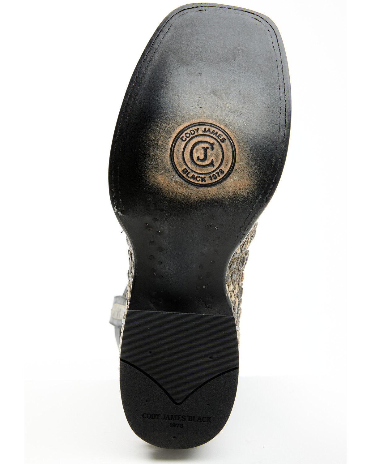 Image #7 - Cody James Black 1978® Men's Tillman Exotic Hornback Alligator Western Boots - Broad Square Toe, Black, hi-res