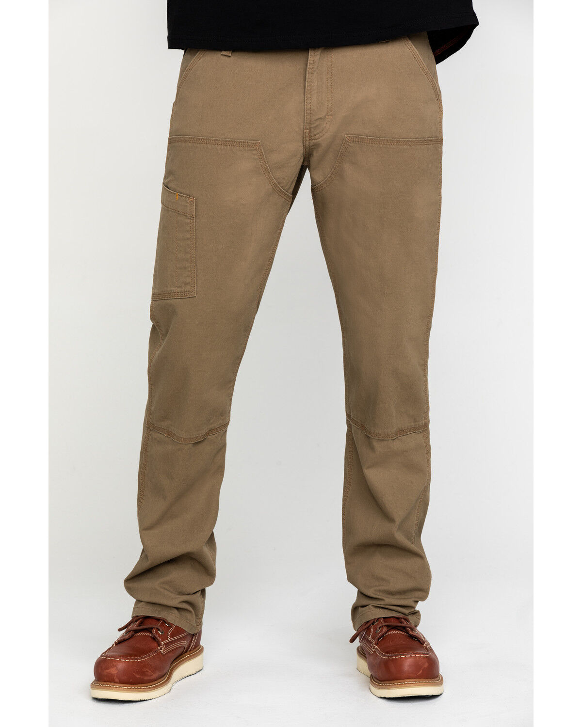 Image #2 - Ariat Men's Khaki Rebar M4 Made Tough Durastretch Double Front Straight Work Pants, Beige/khaki, hi-res