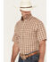 Image #5 - Wrangler Riata Men's Boot Barn Exclusive Assorted Plaid Print Short Sleeve Button-Down Stretch Western Shirt, Multi, hi-res