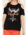 Image #3 - Blended Women's Cold Shoulder Nashville Music City Graphic Tee, Black, hi-res