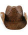 Shyanne Women's Embellished Brim Straw Hat, Brown, hi-res
