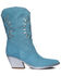 Image #2 - Golo Women's Mae Western Boots - Snip Toe, Blue, hi-res