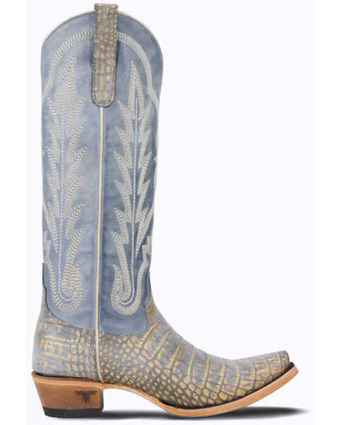Image #2 - Lane Women's Skylight Tall Western Boots - Snip Toe , Blue, hi-res