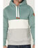 Image #3 - Wanakome Men's Colorblock Rivera Hooded Pullover Sweatshirt, Sage/brown, hi-res