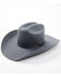 Cody James Men's 5X Self Band Cattleman Fur Blend Western Hat - Granite, Stone, hi-res