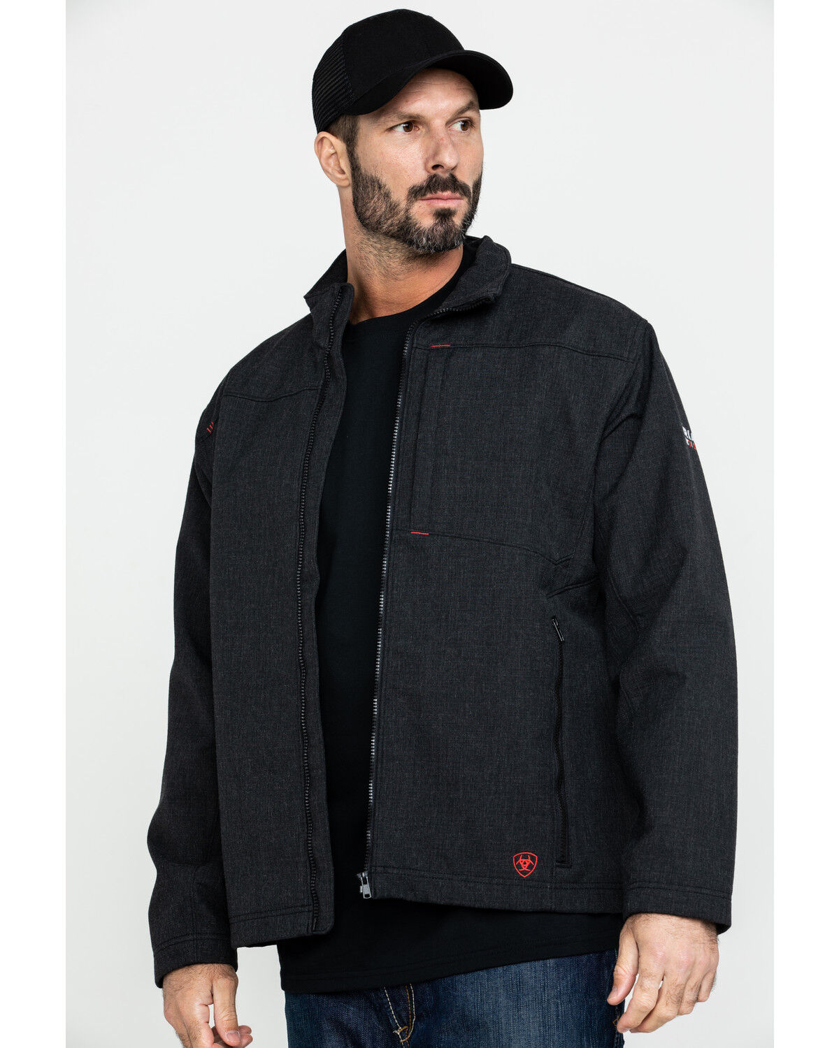 Image #1 - Ariat Men's FR Vernon Jacket - Big, Black, hi-res