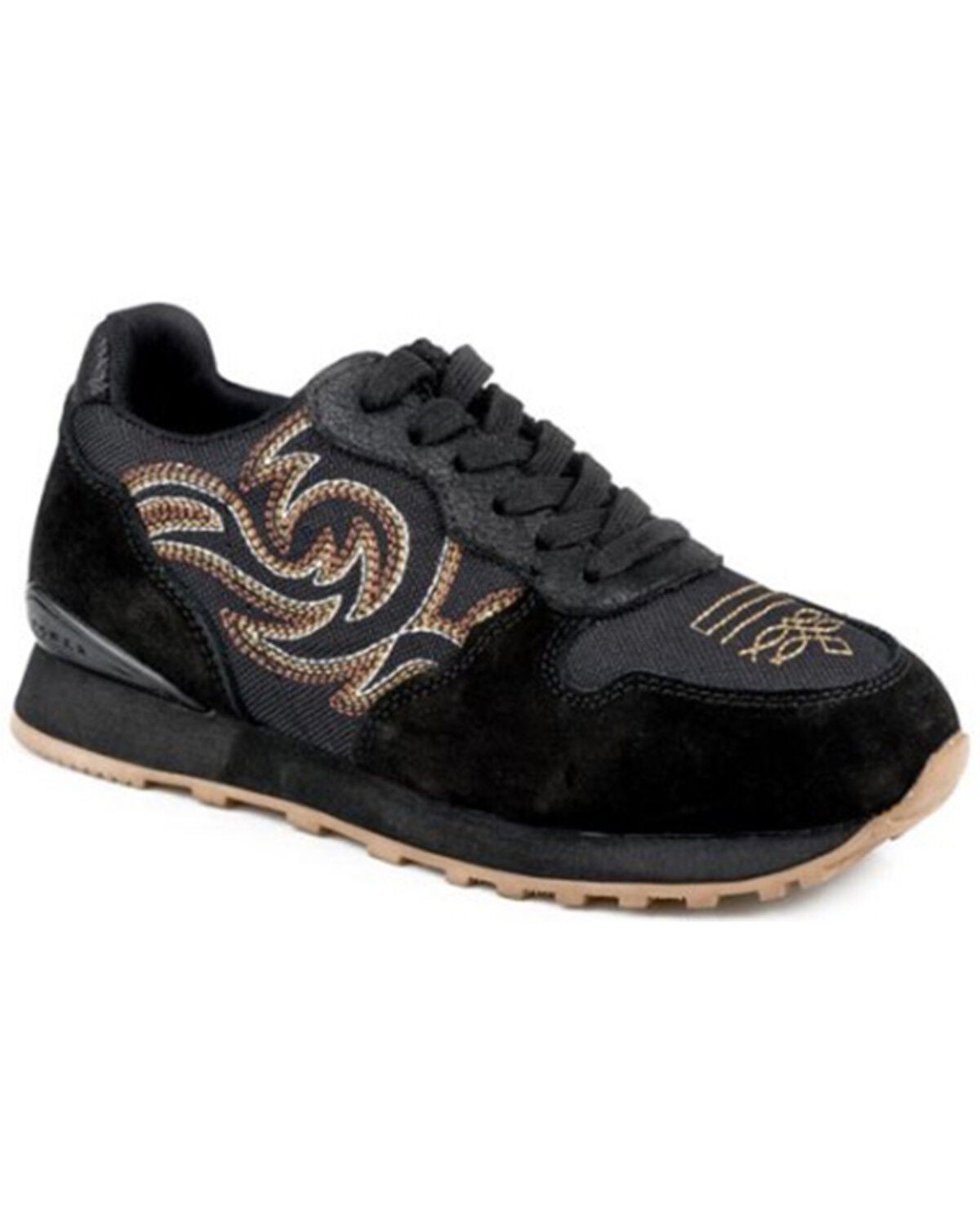 Image #1 - Roper Women's Giddy Up Spice Casual Shoes, Black, hi-res