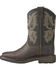 Ariat Boys' Workhog Bruin Western Boots - Square Toe, Brown, hi-res
