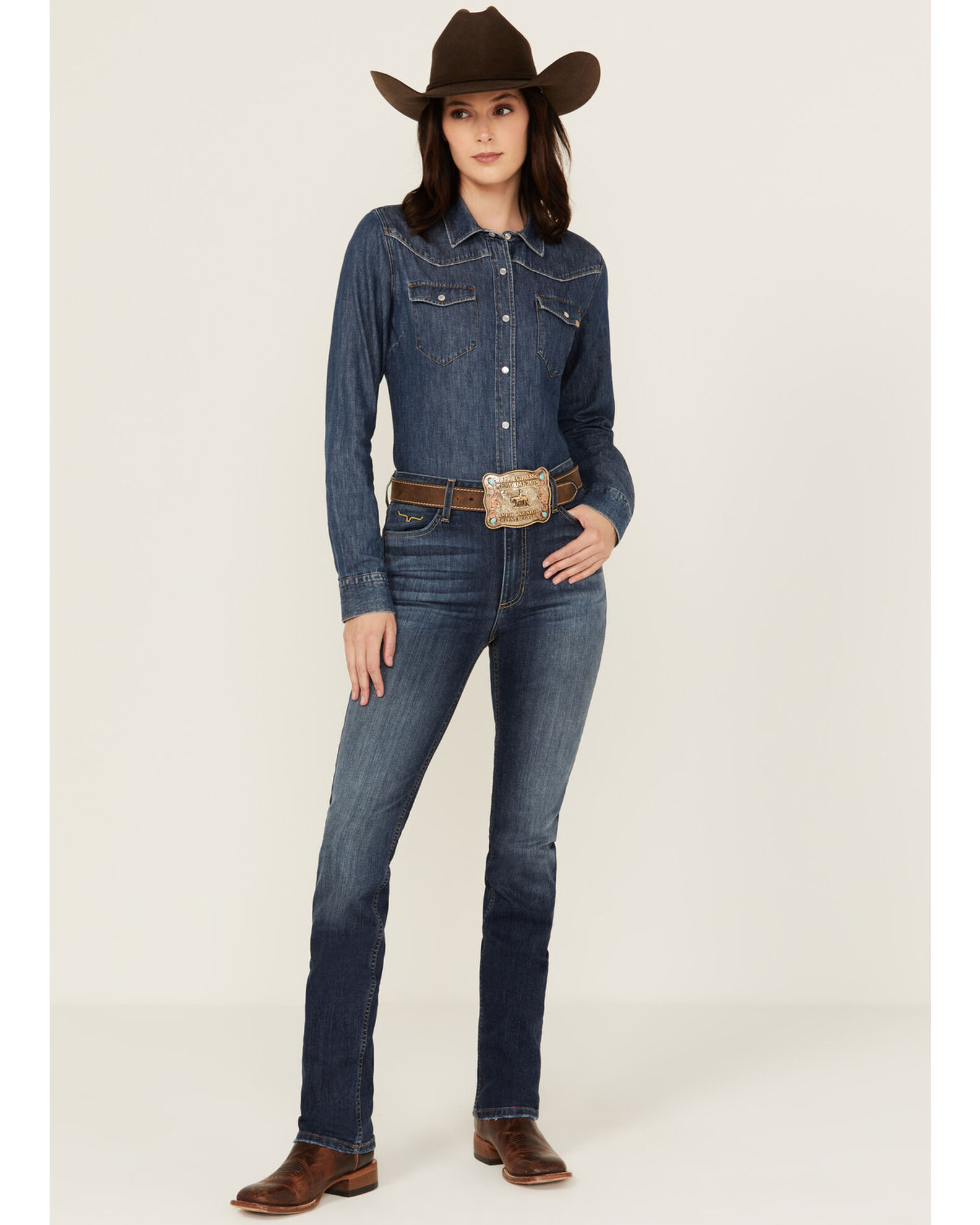 Kimes Ranch Women s Dark Wash Sarah Slim Bootcut Jeans Sheplers