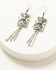 Image #1 - Shyanne Women's Wildheart Concho Earrings, Silver, hi-res