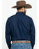Image #2 - Ariat Men's Wrinkle Free Button Long Sleeve Western Shirt, Navy, hi-res