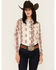 Image #1 - Shyanne Women's Printed Long Sleeve Riding Shirt , Cream, hi-res