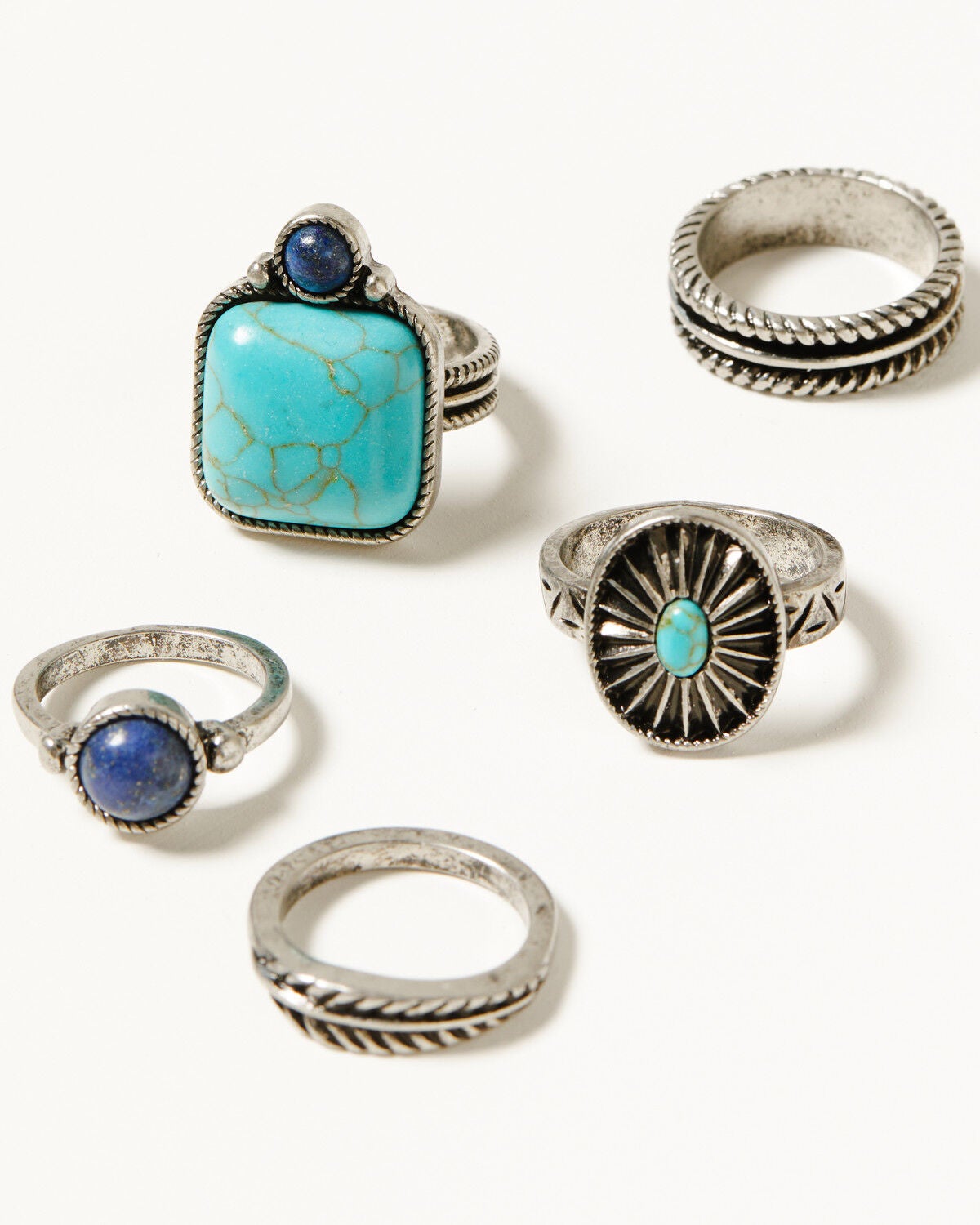 Image #1 - Shyanne Women's Isla Oasis Ring Set - 5 Piece, Multi, hi-res
