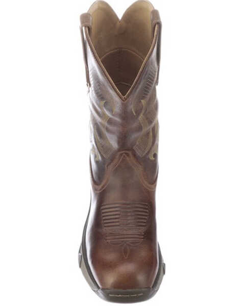 Image #6 - Lucchese Men's Performance Molded Western Work Boots - Composite Toe, Brown, hi-res