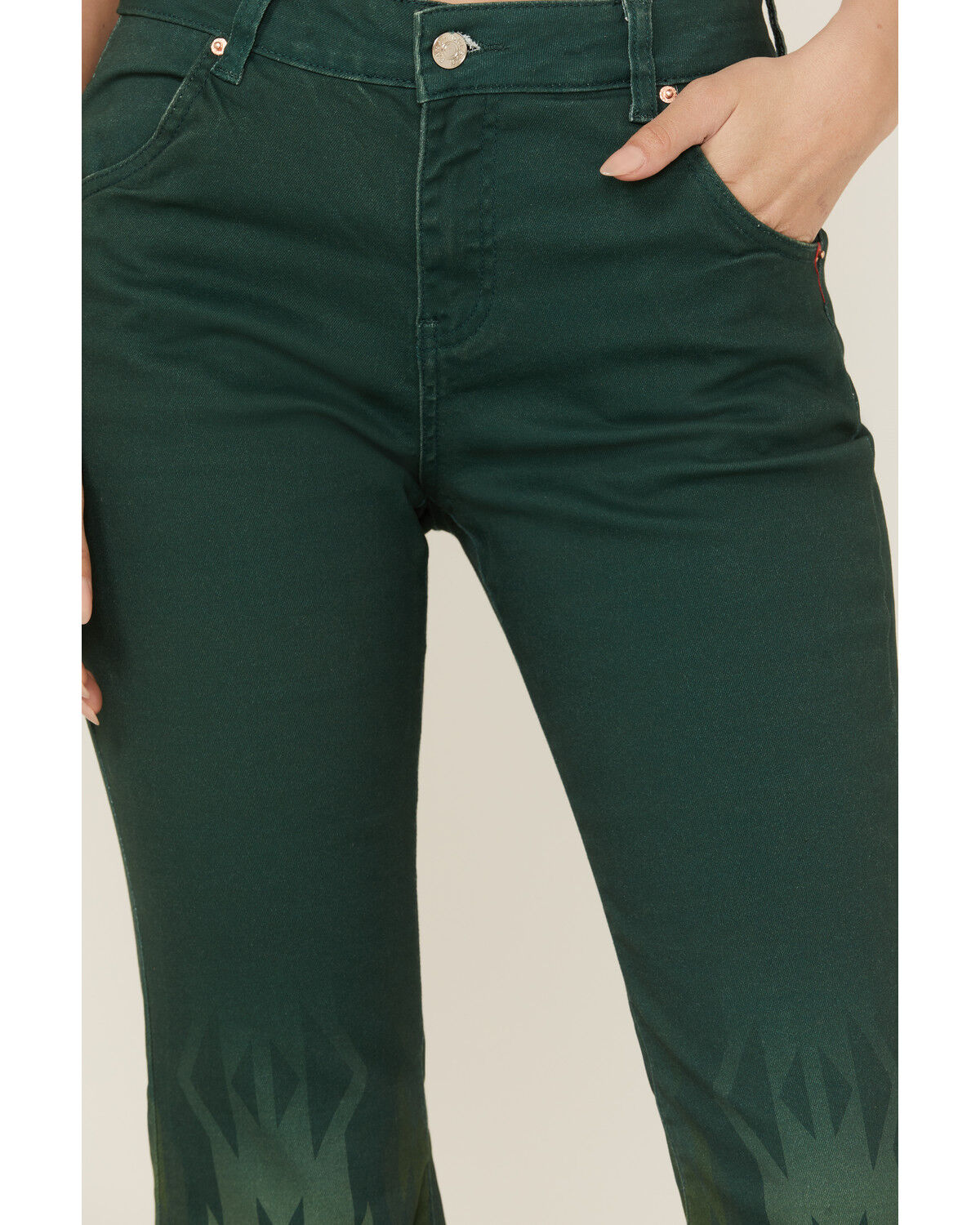Image #2 - Ranch Dress'n Women's Wren Southwestern Border Flare Jeans, , hi-res